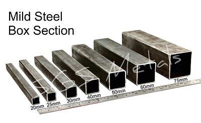 100mm box steel|100 x 4 box section.